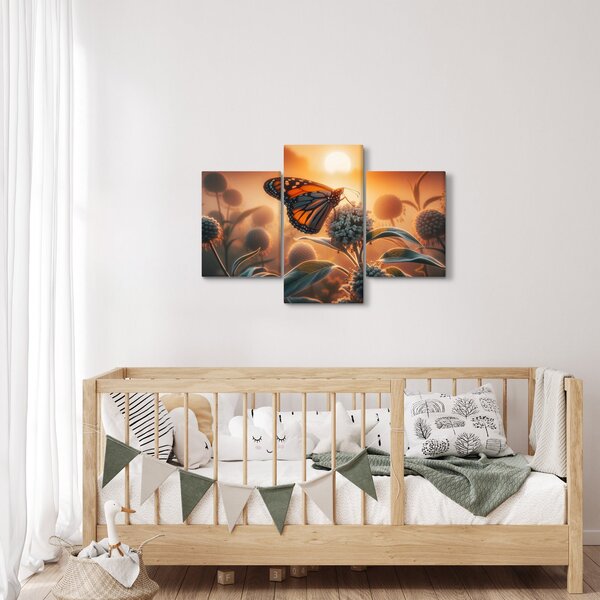 Slika – Leptir u zalazećem suncu (90x60 cm)