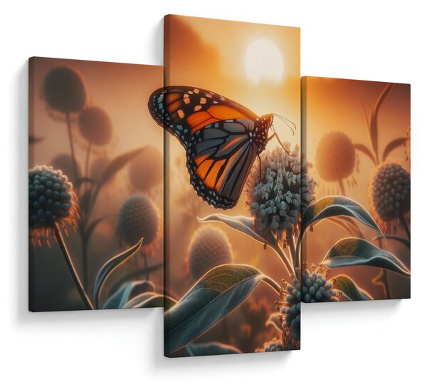Slika – Leptir u zalazećem suncu (90x60 cm)
