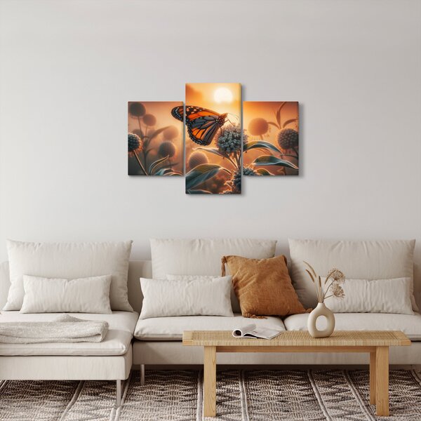 Slika – Leptir u zalazećem suncu (90x60 cm)