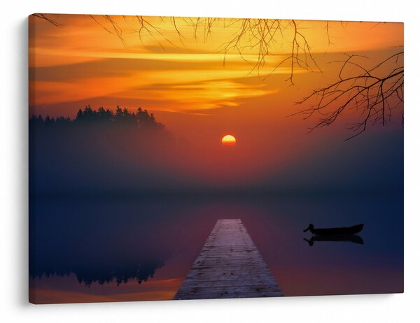 Slika mosta sa zalaskom sunca (70x50 cm)