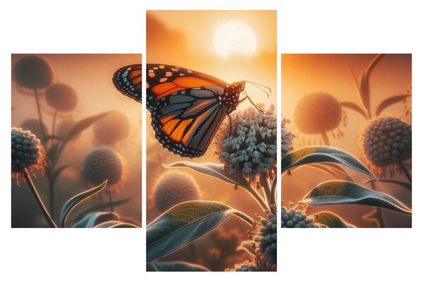 Slika – Leptir u zalazećem suncu (90x60 cm)