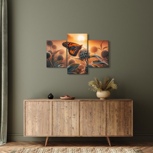 Slika – Leptir u zalazećem suncu (90x60 cm)