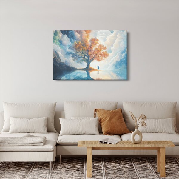 Slika – Drvo života i ljubavi (90x60 cm)