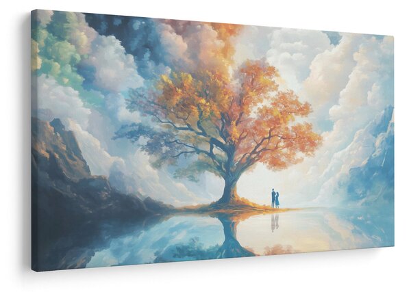 Slika – Drvo života i ljubavi (90x60 cm)