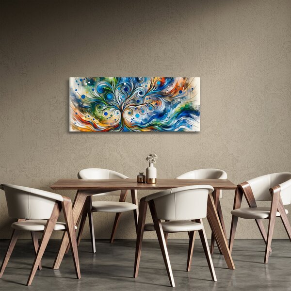 Slika – Šareno energetsko drvo (120x50 cm)