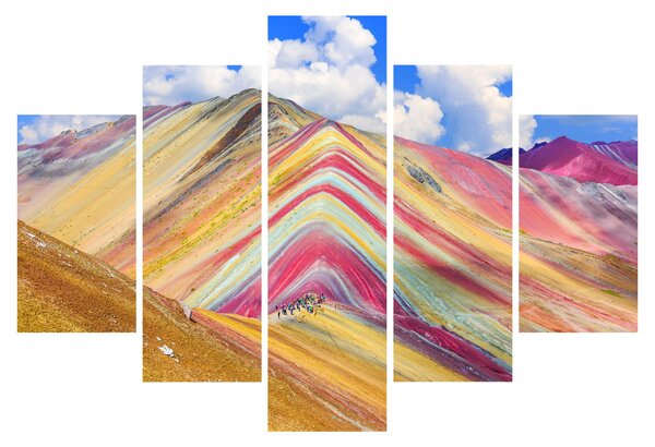 Slika - Rainbow Mountain, Peru (150x105 cm)