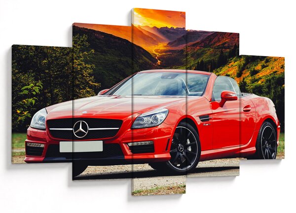 Slika - crveni Mercedes (150x105 cm)
