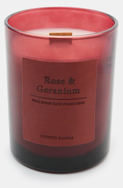 Sinsay - Mirisna svijeća s dodatkom sojinog voska Rose and Geranium