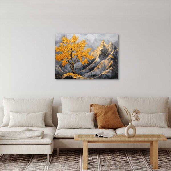 Slika – Zlatno drvo u planinama (70x50 cm)