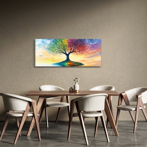 Slika – Oslikano drvo godišnjih doba (120x50 cm)