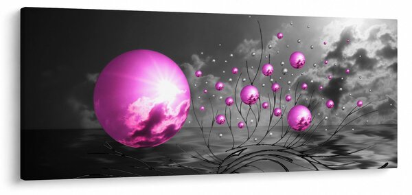 Slika ružičastih kugli (120x50 cm)
