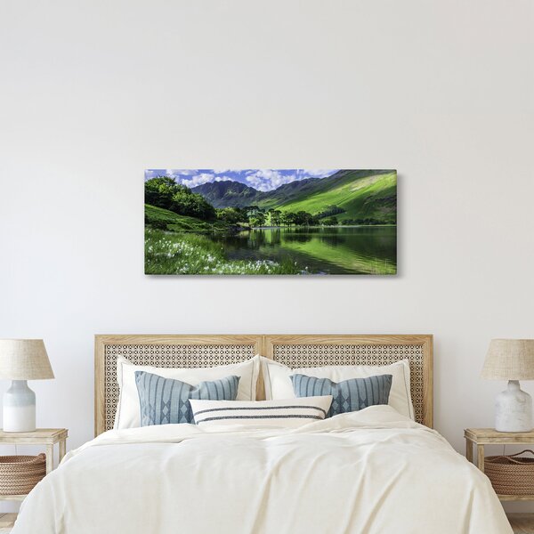 Slika - Krajolik s jezerom (120x50 cm)