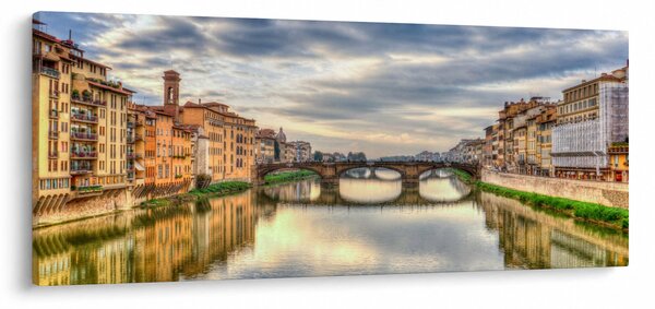 Slika grada s rijekom (120x50 cm)