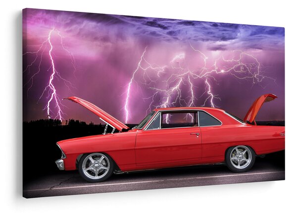 Slika crvenog automobila (90x60 cm)