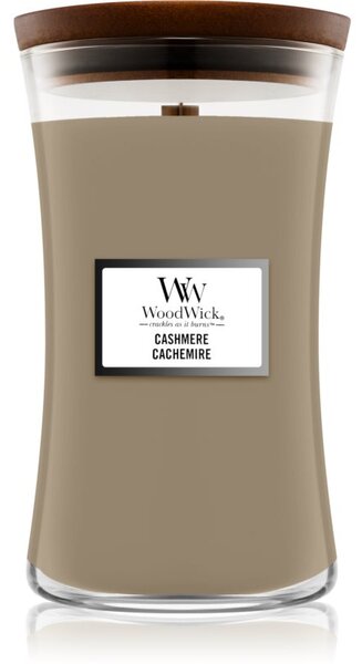 Woodwick Cashmere mirisna svijeća s drvenim fitiljem 609,5 g