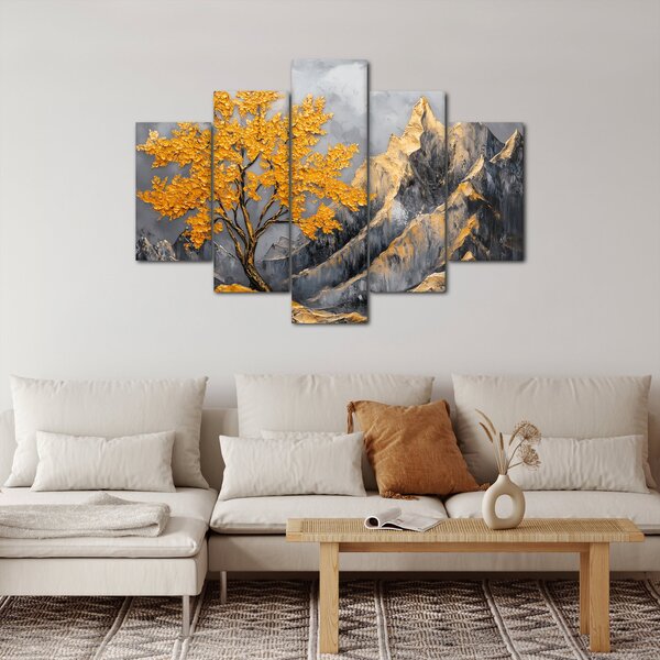 Slika – Zlatno drvo u planinama (150x105 cm)