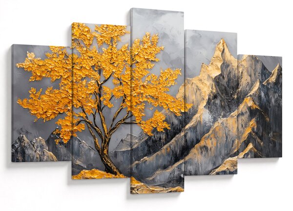 Slika – Zlatno drvo u planinama (150x105 cm)