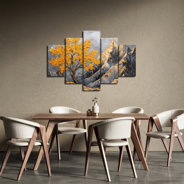 Slika – Zlatno drvo u planinama (150x105 cm)