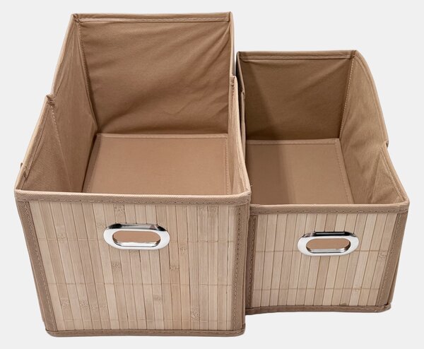 Sinsay - Set kutija za pohranu s bambusovom prednjom stranom 2 pack