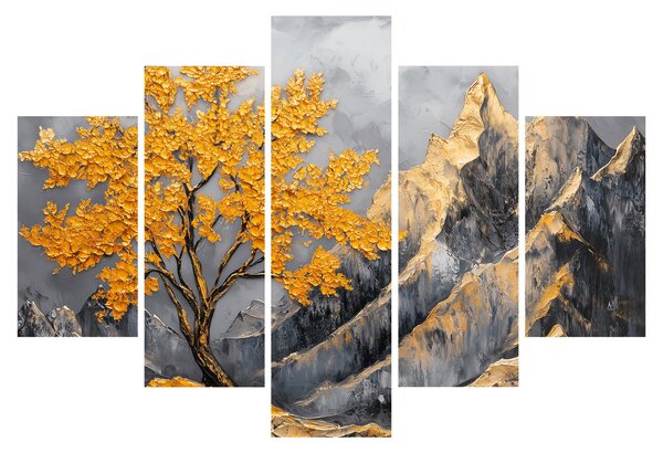Slika – Zlatno drvo u planinama (150x105 cm)