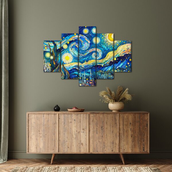 Slika – Mozaik zvjezdane noći (150x105 cm)