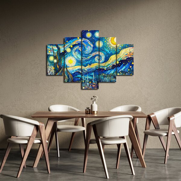 Slika – Mozaik zvjezdane noći (150x105 cm)