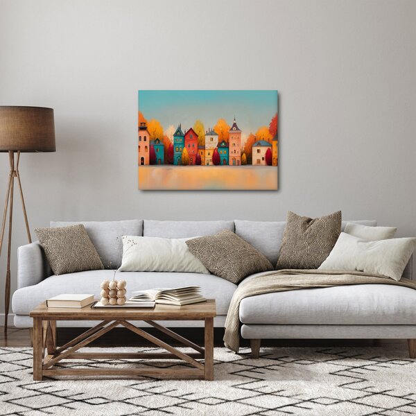 Slika - Jesensko selo (70x50 cm)