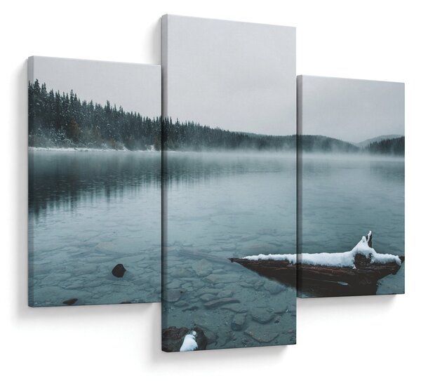 Slika - ledeno sjeverno jezero (90x60 cm)