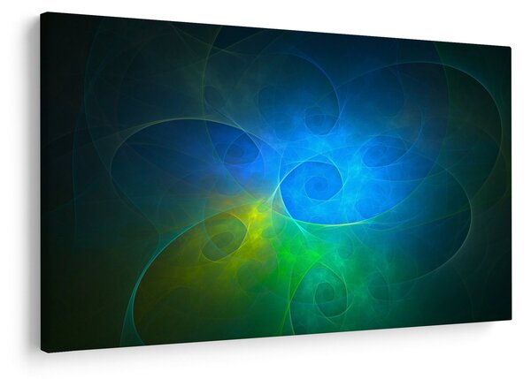 Slika plave apstrakcije (90x60 cm)
