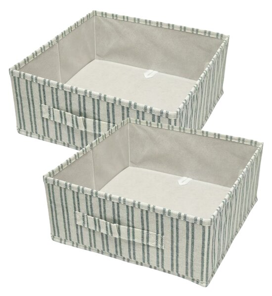 Sinsay - Sklopive kutije za pohranu s prugama 2 pack
