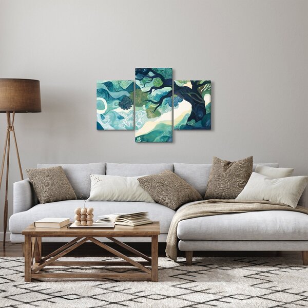 Slika – Zelena krošnja drveta života (90x60 cm)