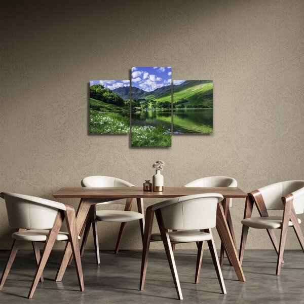 Slika - Krajolik s jezerom (90x60 cm)