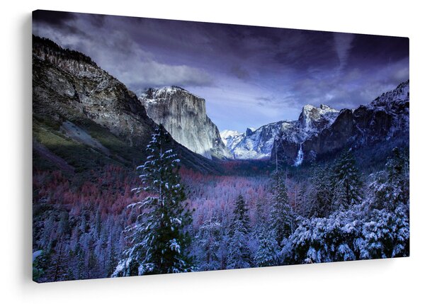 Slika zimskog planinskog krajolika (90x60 cm)