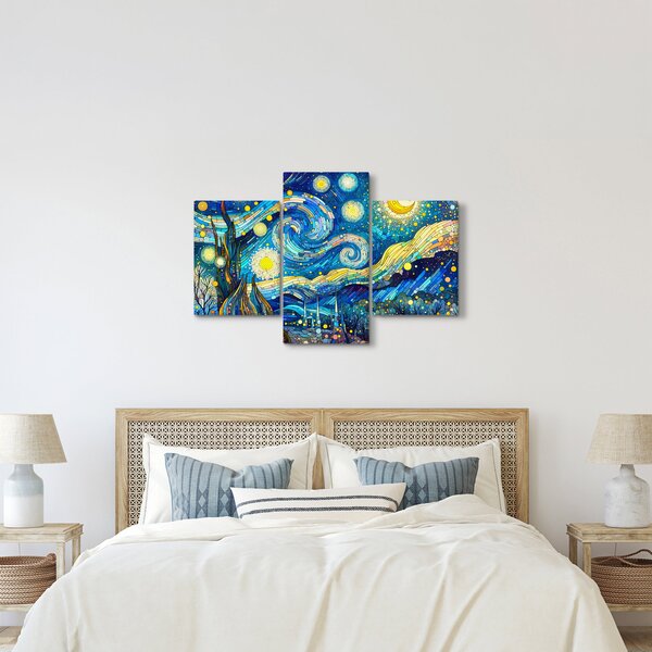 Slika – Mozaik zvjezdane noći (90x60 cm)