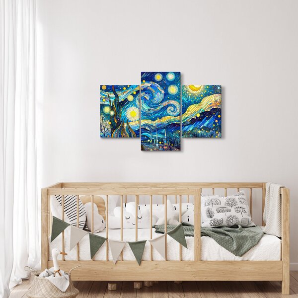 Slika – Mozaik zvjezdane noći (90x60 cm)