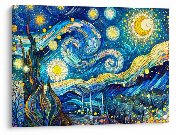 Slika – Mozaik zvjezdane noći (70x50 cm)