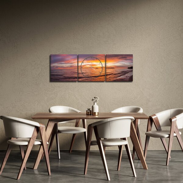 Slika - Zalazak sunca (sa satom) (90x30 cm)