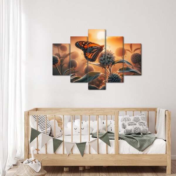 Slika – Leptir u zalazećem suncu (150x105 cm)