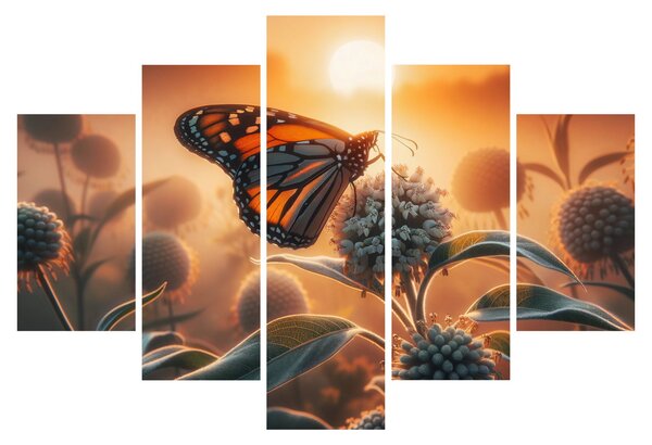 Slika – Leptir u zalazećem suncu (150x105 cm)