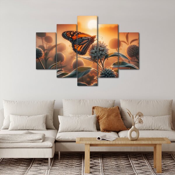 Slika – Leptir u zalazećem suncu (150x105 cm)