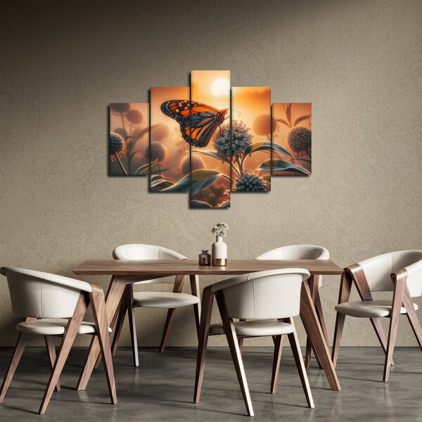 Slika – Leptir u zalazećem suncu (150x105 cm)