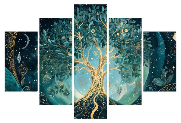 Slika – Drvo života u svemiru (150x105 cm)