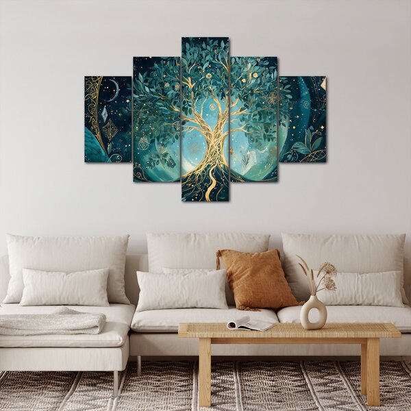 Slika – Drvo života u svemiru (150x105 cm)