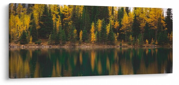 Slika šumskog jezera (120x50 cm)