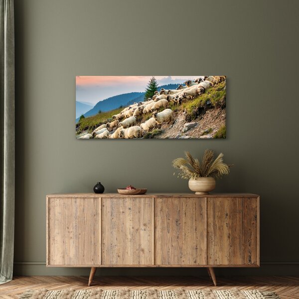 Slika - Stado ovaca (120x50 cm)