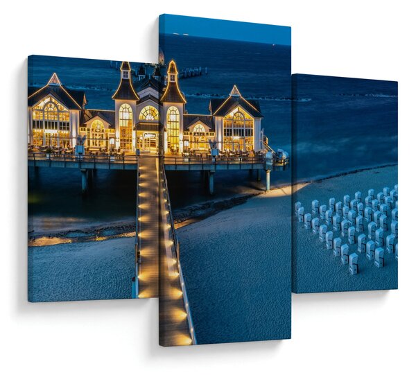 Slika - hotel na plaži (90x60 cm)