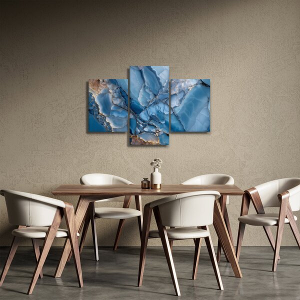 Slika - Plavi razvedeni mramor (90x60 cm)