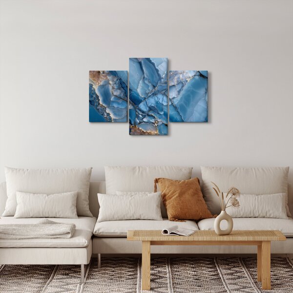 Slika - Plavi razvedeni mramor (90x60 cm)