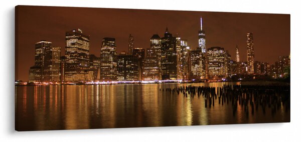 Slika noćnog grada (120x50 cm)