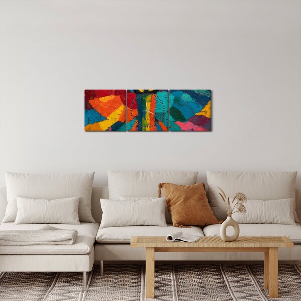 Slika - Oslikani anđeo (sa satom) (90x30 cm)